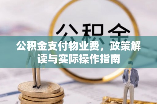 达仁公积金支付物业费，政策解读与实际操作指南