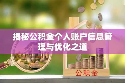 达仁揭秘公积金个人账户信息管理与优化之道