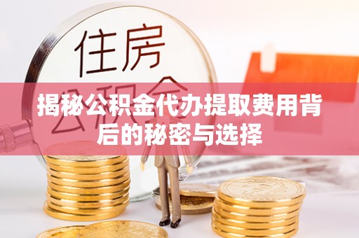 达仁揭秘公积金代办提取费用背后的秘密与选择