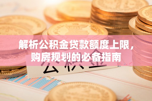 达仁解析公积金贷款额度上限，购房规划的必备指南