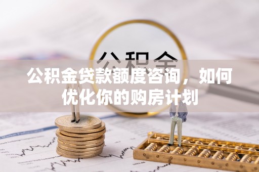 达仁公积金贷款额度咨询，如何优化你的购房计划