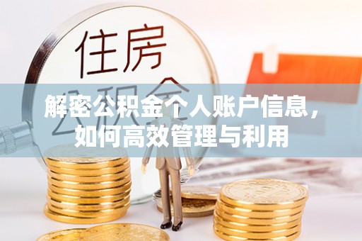 达仁解密公积金个人账户信息，如何高效管理与利用