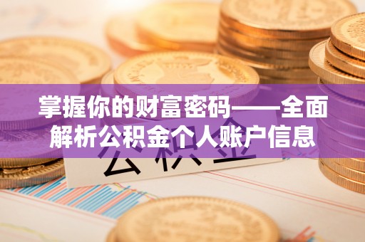 达仁掌握你的财富密码——全面解析公积金个人账户信息