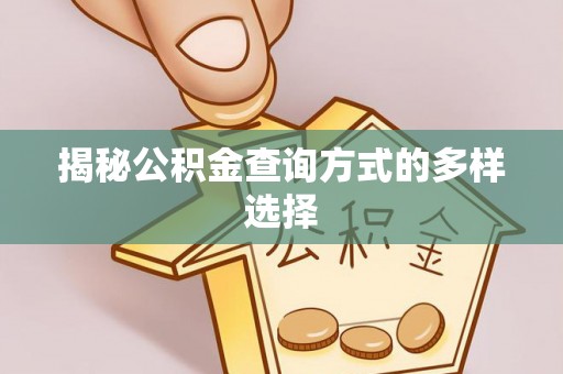 达仁揭秘公积金查询方式的多样选择