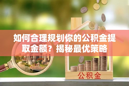 达仁如何合理规划你的公积金提取金额？揭秘最优策略