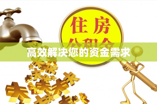 达仁高效解决您的资金需求